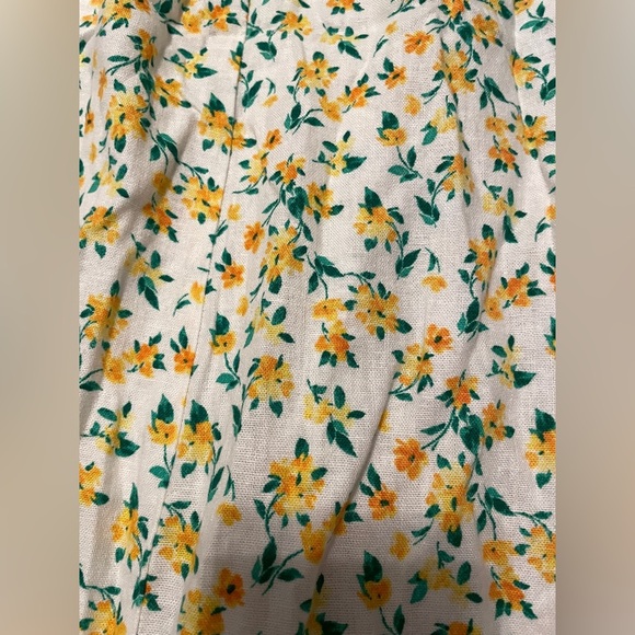 NWT Old Navy Linen Blend Strapless Floral Mini Dress - Picture 6 of 8